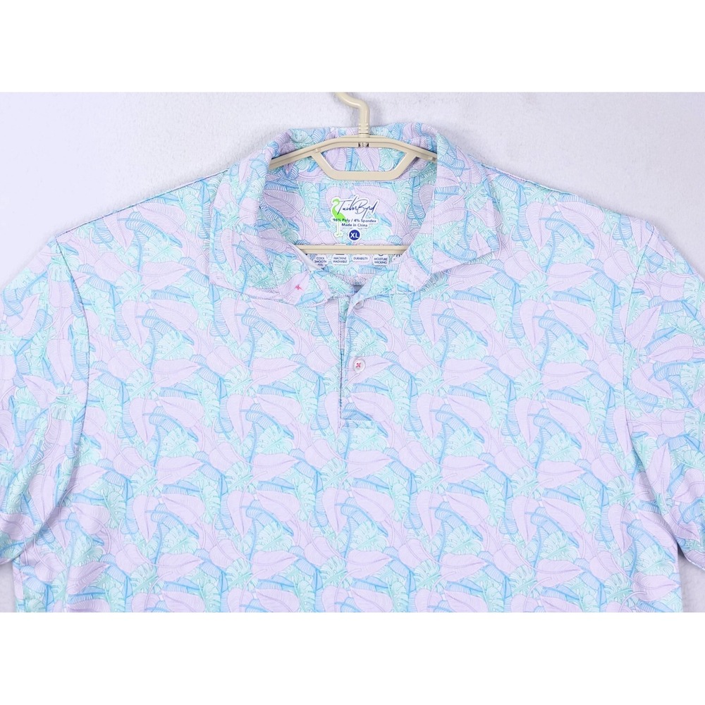 Tailorbryd Polo Shirt Cool Quick Dry SPF 30 Golf Flamingo Moisture Wicking XL
